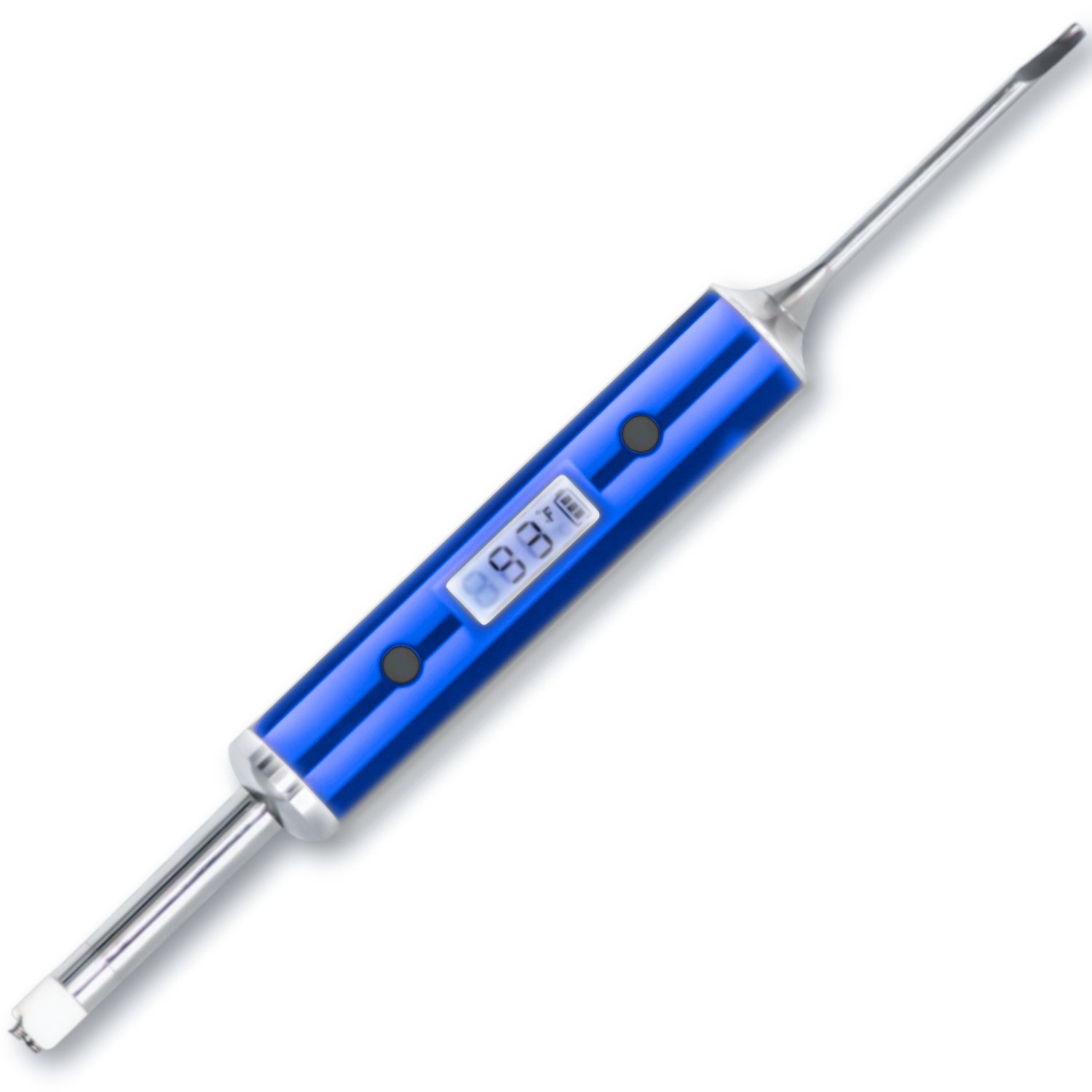 GRAVEDA Thermometer für den Banger mit Temperaturanzeige und Dabbing Tool Blau