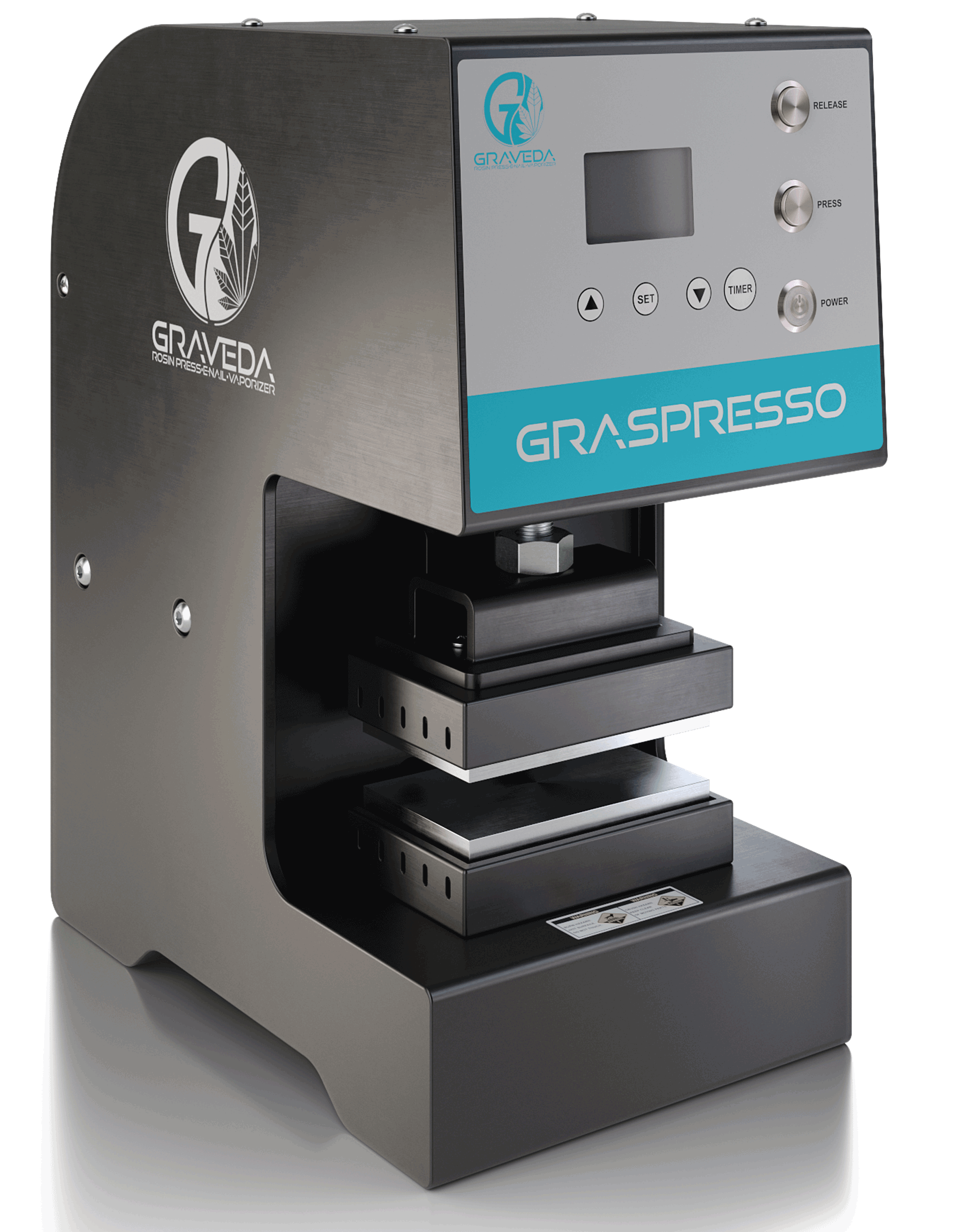 Graveda Refurbished Graspresso 3 Tonnen - Rosin Presse mit elektrischem Hydraulik Zylinder, Kolophonium Presse