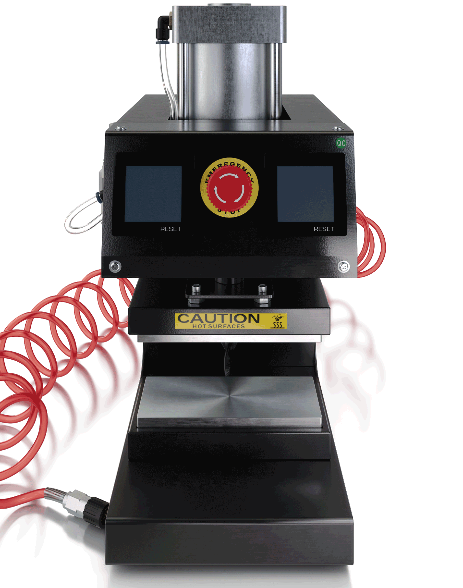 Pneumatische Rosin Press 5T mit 5 Tonnen Zylinder / pneumatic Rosin Press, Automatik - Kolophoniumpresse, Kompressorbetrieb