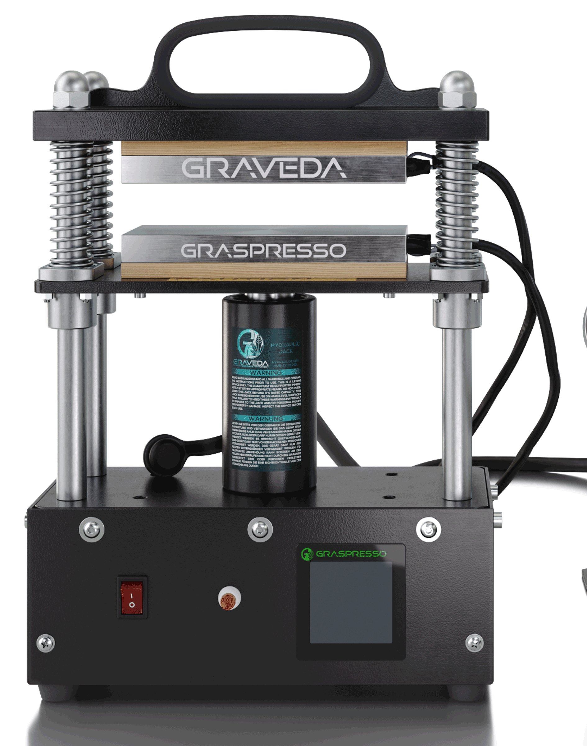 Graveda Refurbished Graspresso EPIC - 20T Rosin Press mit Druckanzeige, XL Platten