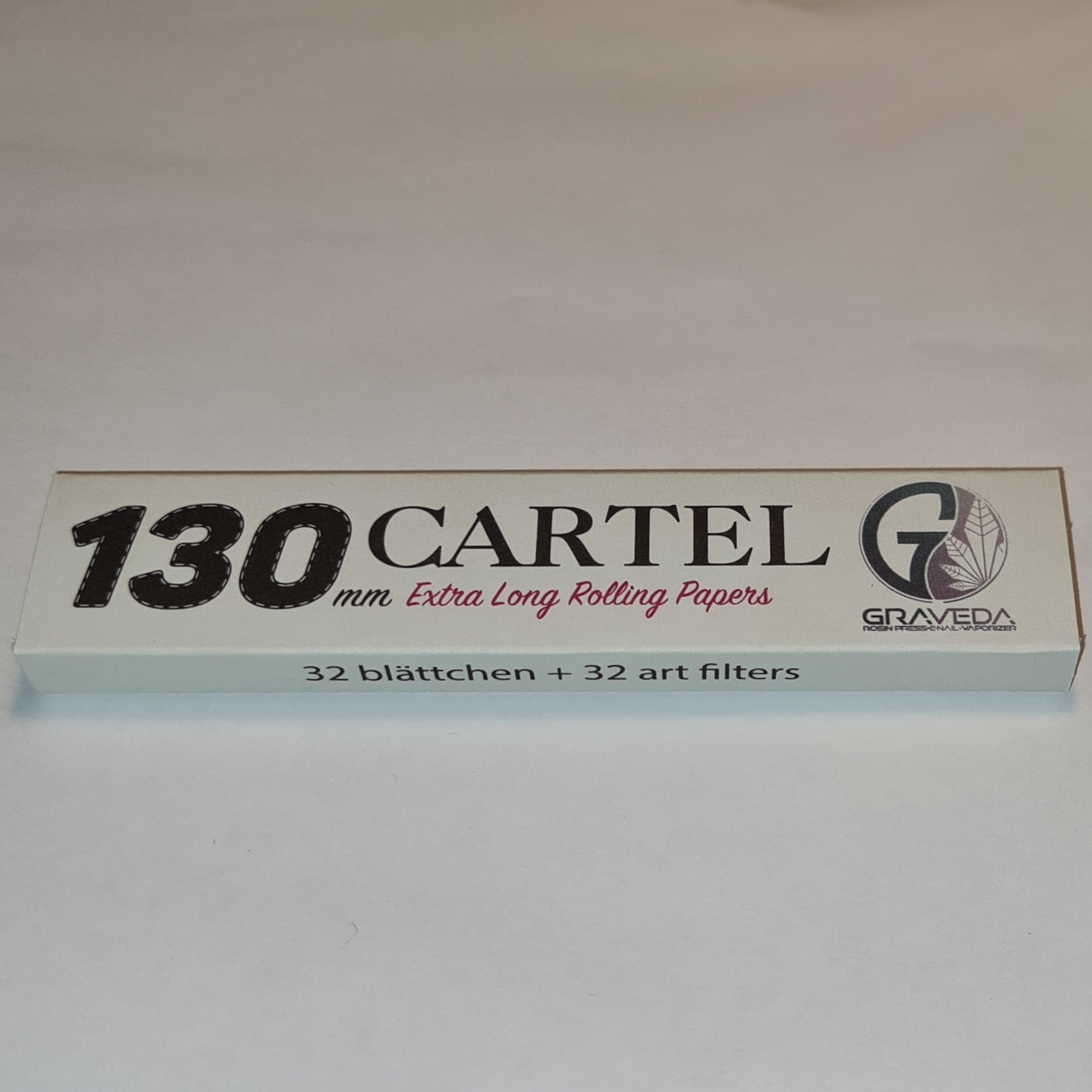 Graveda + Cartel 130mm Blättchen mit Filter - Extra Long Rolling Papers With Filters